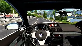 [ Euro Truck Simulator 2 ] BMW 1M Coupe - Steering Wheel GAMEPLAY