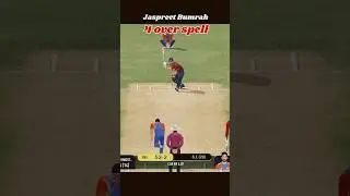Jaspreet Bumrah ￼4 over spell🔥👌Real Cricket&trade; Swipe ￼#cricket #shorts