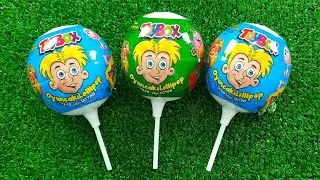 Satisfying video Asmr lollipops candy and giant gummy candy cutting video Asmr opening candy video