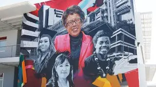 City College Honors Chancellor Carroll with Mural