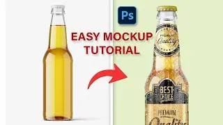 Mockup Photoshop Tutorial | How to Create a Beer Bottle Mockup in Photoshop