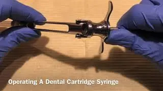 Dental Local Anaesthesia Cartridge Syringe - Method of loading