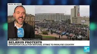 Belarus opposition calls for nationwide strike largely unheeded