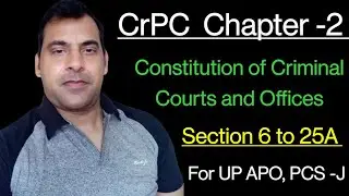 Chapter 2 of crpc /Constitution of Criminal Courts and Offices /Section 6 to 25A of crpc