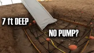 PART 1 - How We Poured Concrete 7ft Deep... WITHOUT a Pump!