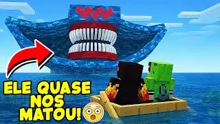 O MONSTRO DO MAR QUASE MATOU ATHOS E CADRES NO MINECRAFT!