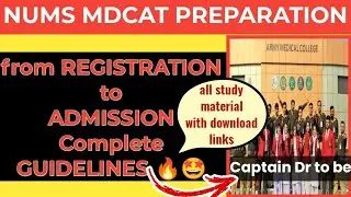 NUMS Entry test 2022 ,Registration,test date, admission   all details @DrMarriamDildar​