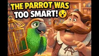 The Parrot Was Too Smart! 🦜😲 | Merchant & Parrot Moral Story for Kids