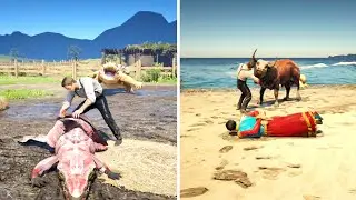All Animals Attack & Bite Animation in Red Dead Redemption 2 | RDR2 Animal Attacks Compilation Ep.19