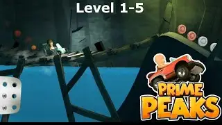 Prime Peaks - Pealing Pea Car  On Dark Caves Stage - Level 1-5 Complete