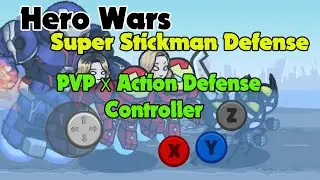 Hero wars:super stickman defense pvp all Buster vs Droidz