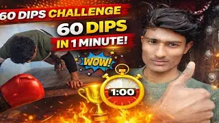 Unlimited Desi Dips Challenge 💪| Kitne Dips Laga Paunga? 😱 #fitnesschallenge 
