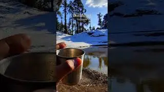 Snow Camping in Uttarakhand | Brahmatal Winter Trek | Snow camping | #shorts #youtubeshorts #camping