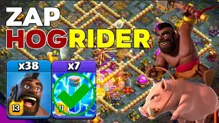 Good Bad: TH16 Zap Mass Hog Rider Crushes Legend League Attacks!