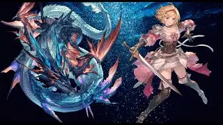 [GBF] Leviathan Mare Omega Solo Full Auto 4:35 - Earth Primal With Fighter Origin