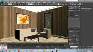 3DS MAX-Vray Light and Camera Setting for a Living Room
