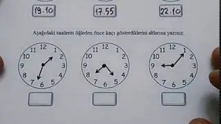 4.sınıf matematik Zaman ölçüleri (Saat-dakika) okunuşu ve yazılışı @Bulbulogretmen #matematik