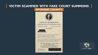 Victim scammed with fake court summons