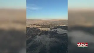 Control burn spreads to field