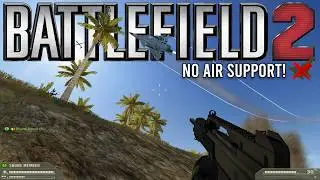 Battlefield 2 в 2026 году &mdash; отсутствие авиационной поддержки на острове Уэйк.