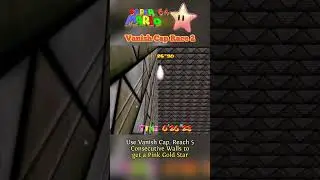 Super Mario 64 Pink Gold Star - Vanish Cap Race 2 