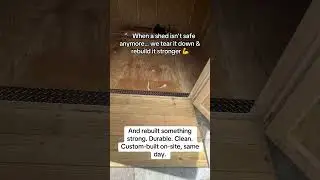 From Unsafe Shed to Strong & Durable &ndash; Full Rebuild in One Day