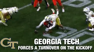 Georgia Tech Forces A Turnover On The 2nd Half Kickoff