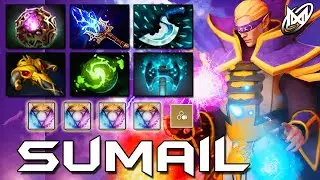 Sumail - Invoker Pro Combo Spells | Dota 2 Pro Mid Gameplay!