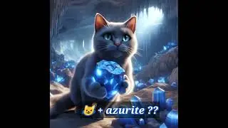 Cat + mineral stone #fusion #animalsmotion94 #hybrid #cat #hero #fyp #trending