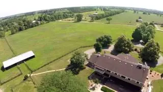 Aerial Video of a Horse Farm