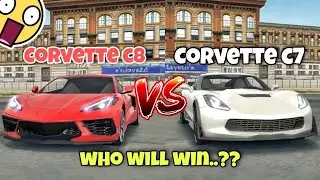 Corvette c8 VS Corvette C7😱|| Extreme car driving simulator🔥|| Who will win..🏆?? 🤔