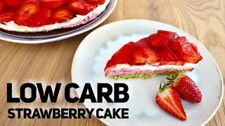 LOW CARB STRAWBERRY CAKE RECIPE, DIY, GLUTEN FREE, SUGAR FREE, DELICIOUS
