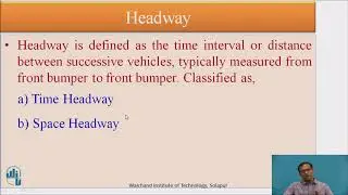 Density, Occupancy, Spacing & Headway