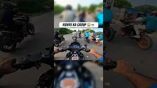 Riders Group riding😱💀@rakkovlogs #ns200 #bikeride #riding #shorts