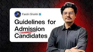 BUET Admission Preparation 2025 | HSC 25 Engineering Admission Guideline | FARDIN SHAIKH