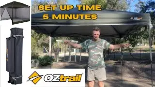 OzTrail Lumos Gazebo Market Marque Camping - Unboxing & Full Step-by-Step Set up Review