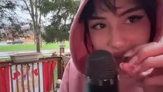 ASMR outside in the rain 💧🌧️