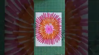 Amazing!!⭐️Marker Art Challenge Drawing💙💚💜❤️🧡 #art #shorts