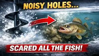 You're Drilling Ice Holes WRONG, and It's Scaring Every Fish Away.