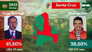 El balotaje de las presidenciales de Bolivia en todos sus departamentos