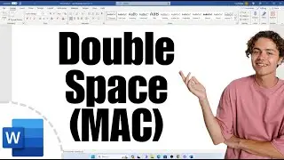Как удвоить пробел в слове на MAC