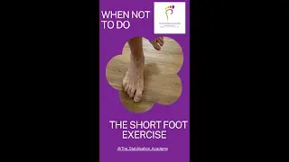 When NOT to do short foot exercise #footexercises #footstability #footstrength #podiatry
