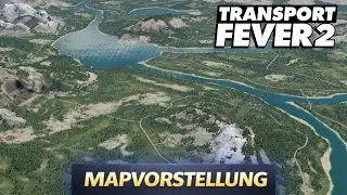 Transport Fever 2 [Mapvorstellung] Gro&szlig;e Fluss- & Bergkarte im Detail | Emerald Lake