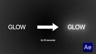 Amazing Glow Text Effect Tutorial &ndash; Beginner Friendly (30 Seconds) II After effects