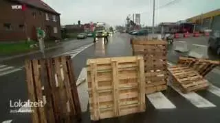 15.12.2014 Generalstreik Belgien, WDR Aachen