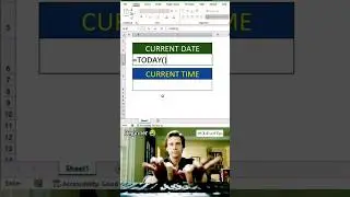⚡ Excel Time Hack! Show Current Date & Time in Seconds ⏰ | Formula + Shortcut
