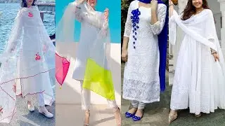 New latest white dress design 2022।  White Color Dress Design Idea | White Color  Combination idea ।