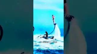 flyboarding with sweety #waterride #ytshorts #flyboard #adventure#trending #remix