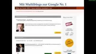 In Google auf Seite 1 mit Multiblogs