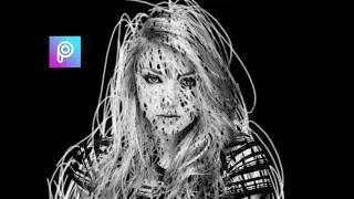 HOW TO MAKE SCRIBBLE ART | PICSART EDITING TUTORIAL - SUJEET KUMAR